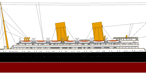 Корабль RMS Empress of Britain [Ocean Liner] (1906) - чертежи, габариты, рисунки